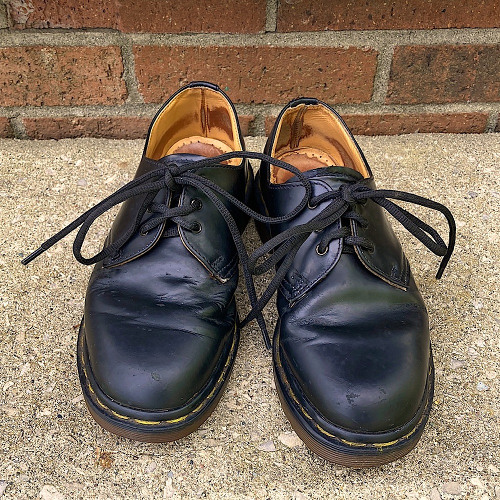Doc Marten Black Leather Oxfords
